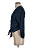 Parker 100% Polyester Blue 3/4 Sleeve Blouse Size S - photo 5