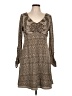 Athleta Paisley Brown Casual Dress Size L (petite) - photo 1