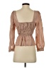 J.Crew 100% Cotton Tan 3/4 Sleeve Blouse Size 4 - photo 2