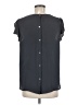 Ann Taylor LOFT 100% Polyester Gray Short Sleeve Blouse Size M - photo 2