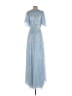 Mac Duggal 100% Polyester Blue Cocktail Dress Size 4 - photo 2