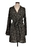 Lush 100% Polyester Black Casual Dress Size L - photo 1