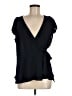 Ann Taylor LOFT 100% Polyester Black Short Sleeve Blouse Size M - photo 1