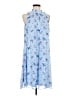 Elle 100% Polyester Blue Casual Dress Size M - photo 1