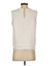 Ann Taylor Ivory Sleeveless Top Size S - photo 2
