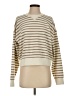 SPANX Stripes Tan Ivory Pullover Sweater Size S - photo 1