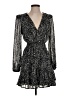 Aqua Paisley Black Cocktail Dress Size S - photo 1