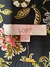 Ann Taylor LOFT 100% Polyester Floral Black Long Sleeve Blouse Size XS - photo 7