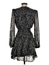 Aqua Paisley Black Cocktail Dress Size S - photo 2