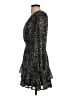 Aqua Paisley Black Cocktail Dress Size S - photo 5