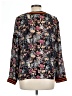 Rdalamal Floral Black Long Sleeve Blouse Size 12 - photo 2