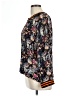 Rdalamal Floral Black Long Sleeve Blouse Size 12 - photo 5