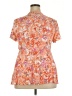 Torrid 100% Rayon Orange Short Sleeve Top Size 2X Plus (2) - photo 2