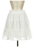 Shein Solid White Casual Skirt Size 6 - photo 1