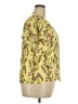 Worthington 100% Polyester Yellow Short Sleeve Blouse Size XXL Petite - photo 4