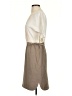 Ann Taylor 100% Polyester Color Block Tan Casual Dress Size 0 - photo 5