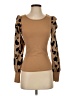 Shein Brown Long Sleeve Top Size S - photo 1
