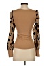 Shein Brown Long Sleeve Top Size S - photo 2