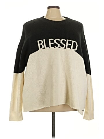 Peace Love World Pullover Sweater (view 1)