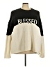 Peace Love World Color Block Ivory Pullover Sweater Size 3X - photo 1