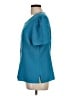 Kathy Che 100% Polyester Teal Short Sleeve Blouse Size L - photo 5