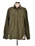 Closed 100% Baumwolle Green Long Sleeve Button-Down Shirt Size L - photo 1