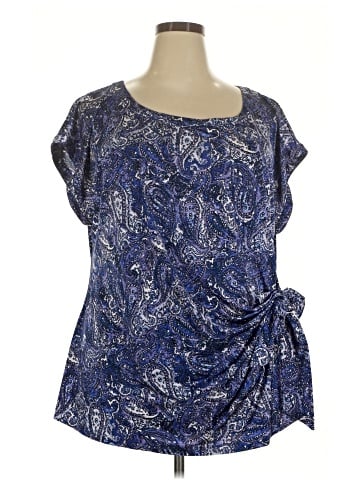 Dana Buchman Short Sleeve Blouse (view 1)