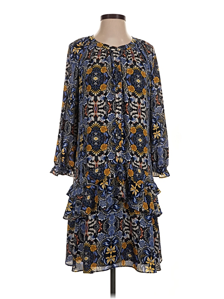 Pre-owned Ann Taylor Loft Casual Dress In Blue