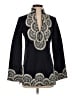 Tory Burch 100% Linen Black Kimono Size 0 - photo 1