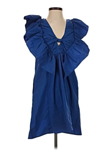 Blue Tassel Cocktail Dress (view 1)