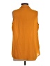 Rose + Olive 100% Polyester Orange Sleeveless Blouse Size M - photo 2