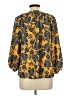 Adrienne Vittadini 100% Polyester Yellow 3/4 Sleeve Blouse Size L - photo 2