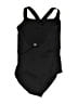 Mirella Solid Black One Piece Swimsuit Size 14 - photo 2