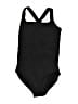 Mirella Solid Black One Piece Swimsuit Size 14 - photo 1