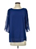 Neineiwu Blue 3/4 Sleeve Blouse Size S - photo 1