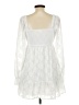 Evolutionary 100% Polyester White Casual Dress Size L - photo 2