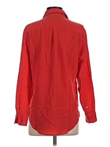 Equipment Long Sleeve Silk Top (view 2)