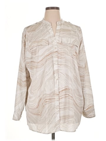 Calvin Klein Long Sleeve Blouse (view 1)