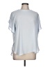 Ann Taylor LOFT 100% Polyester Blue Short Sleeve Blouse Size L - photo 1