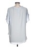 Ann Taylor LOFT 100% Polyester Blue Short Sleeve Blouse Size L - photo 2