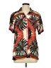 Maaji 100% Viscose Tropical Orange Short Sleeve Blouse Size L - photo 1