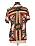 Maaji 100% Viscose Tropical Orange Short Sleeve Blouse Size L - photo 2