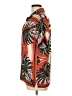 Maaji 100% Viscose Tropical Orange Short Sleeve Blouse Size L - photo 5