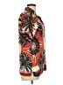 Maaji 100% Viscose Tropical Orange Short Sleeve Blouse Size L - photo 4