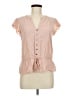 DR2 Pink Short Sleeve Blouse Size M - photo 1