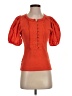 Pilcro Orange Short Sleeve Blouse Size XS - photo 1