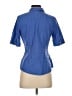 Talbots Blue Short Sleeve Blouse Size 4 Petite - photo 2
