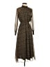 Madewell 100% Polyester Animal Print Brown Casual Dress Size XXS - photo 1