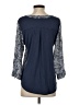 Fortune + Ivy 100% Polyester Blue 3/4 Sleeve Blouse Size S - photo 2