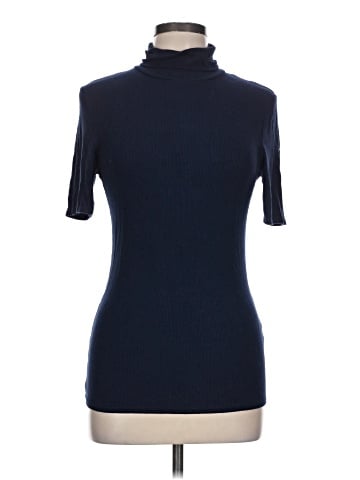 Three Dots Short Sleeve Turtleneck (view 1)